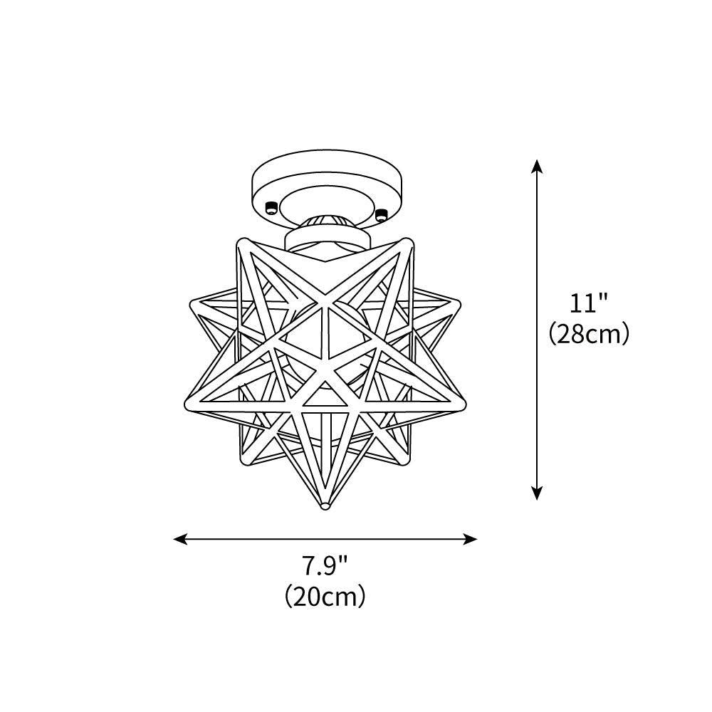 Nordic Brass Ceiling Light