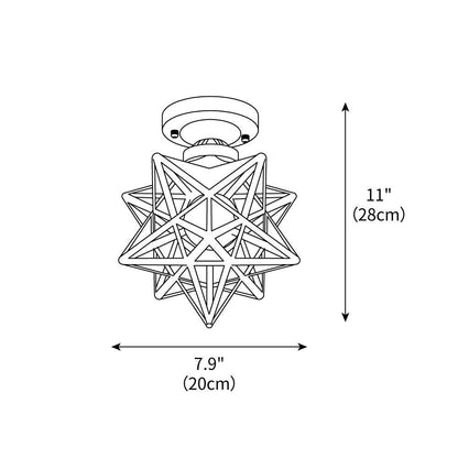 Nordic Brass Ceiling Light