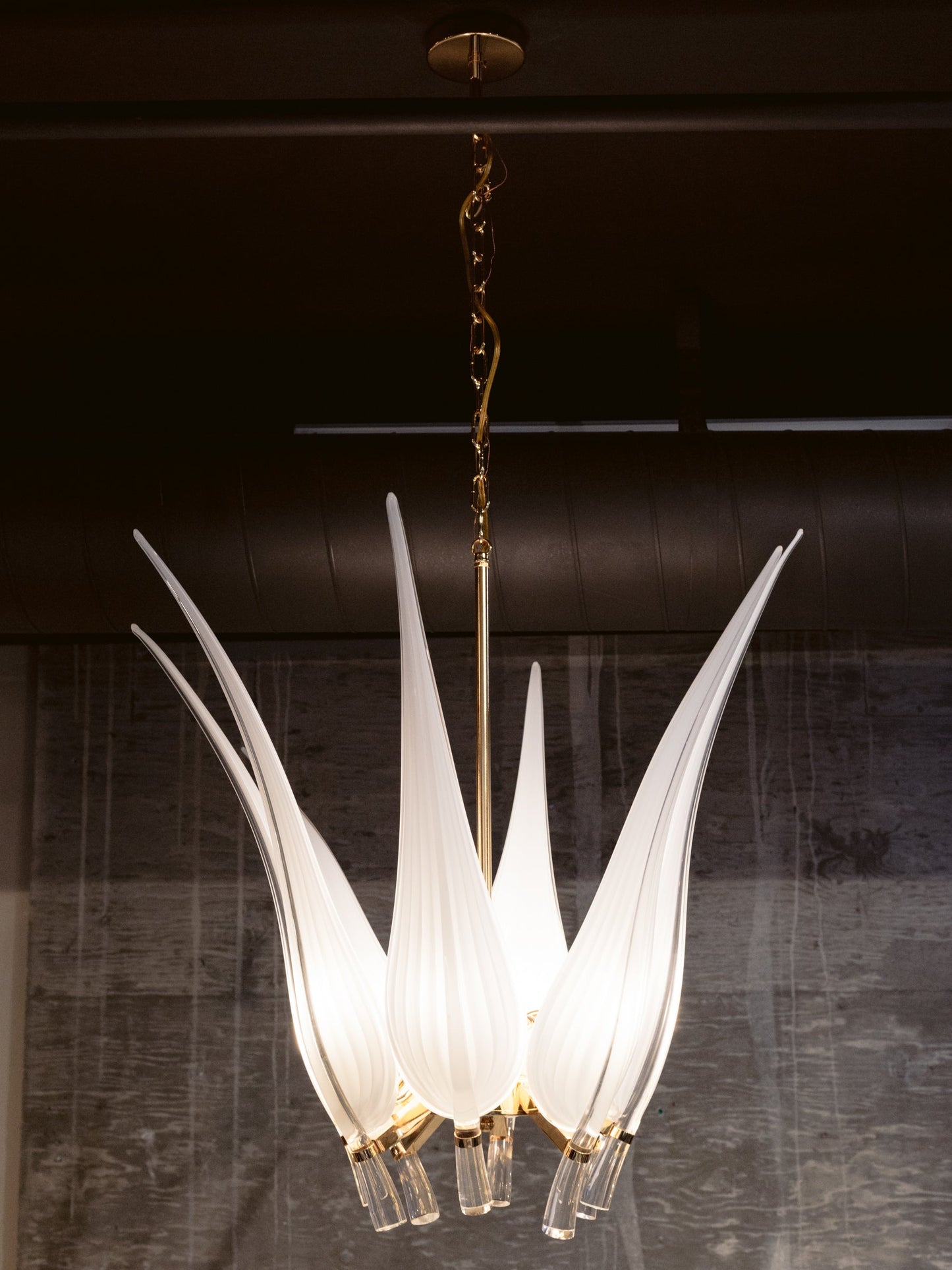 Myran Allan Murano Glass Chandelier Floor Sample