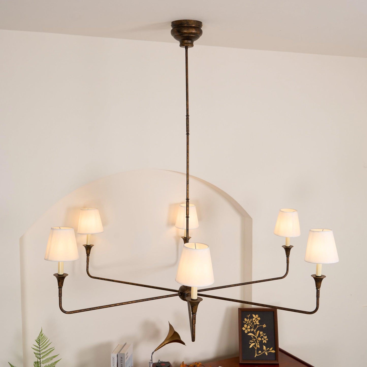 Vintage Brass Chandelier