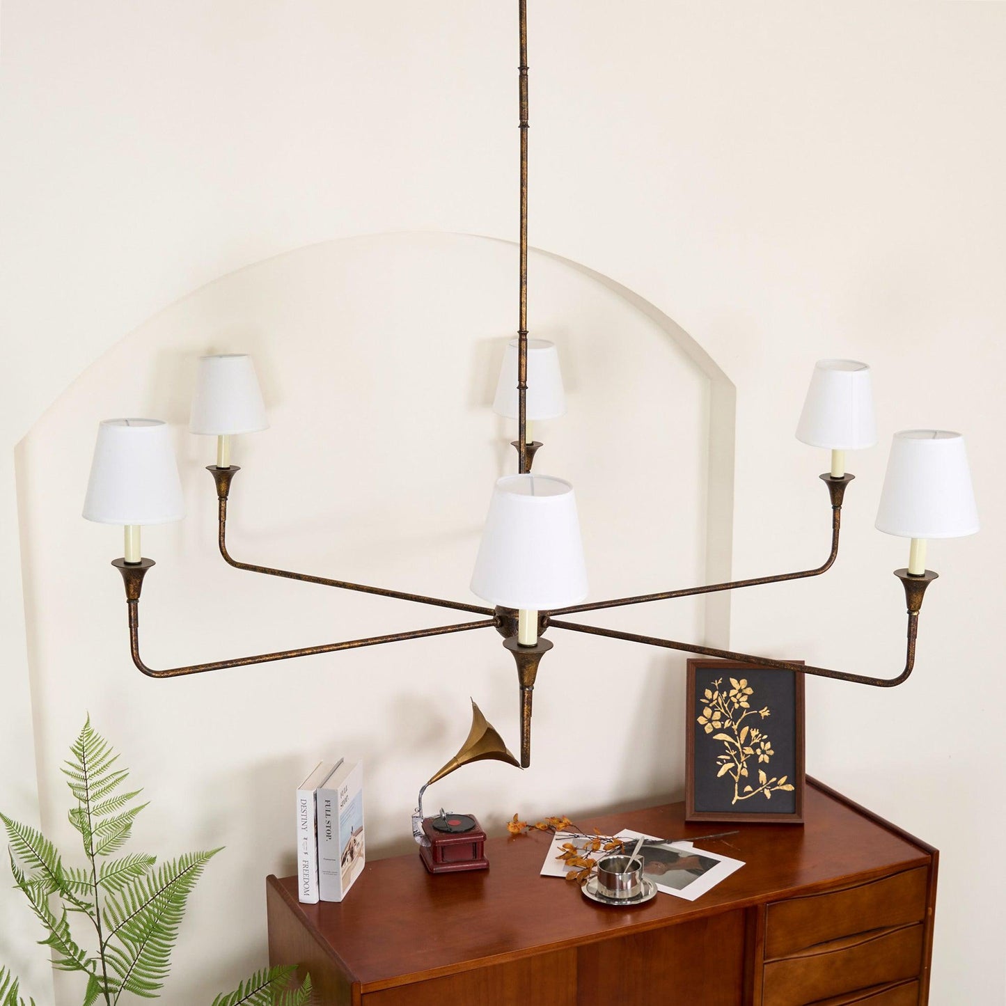 Vintage Brass Chandelier