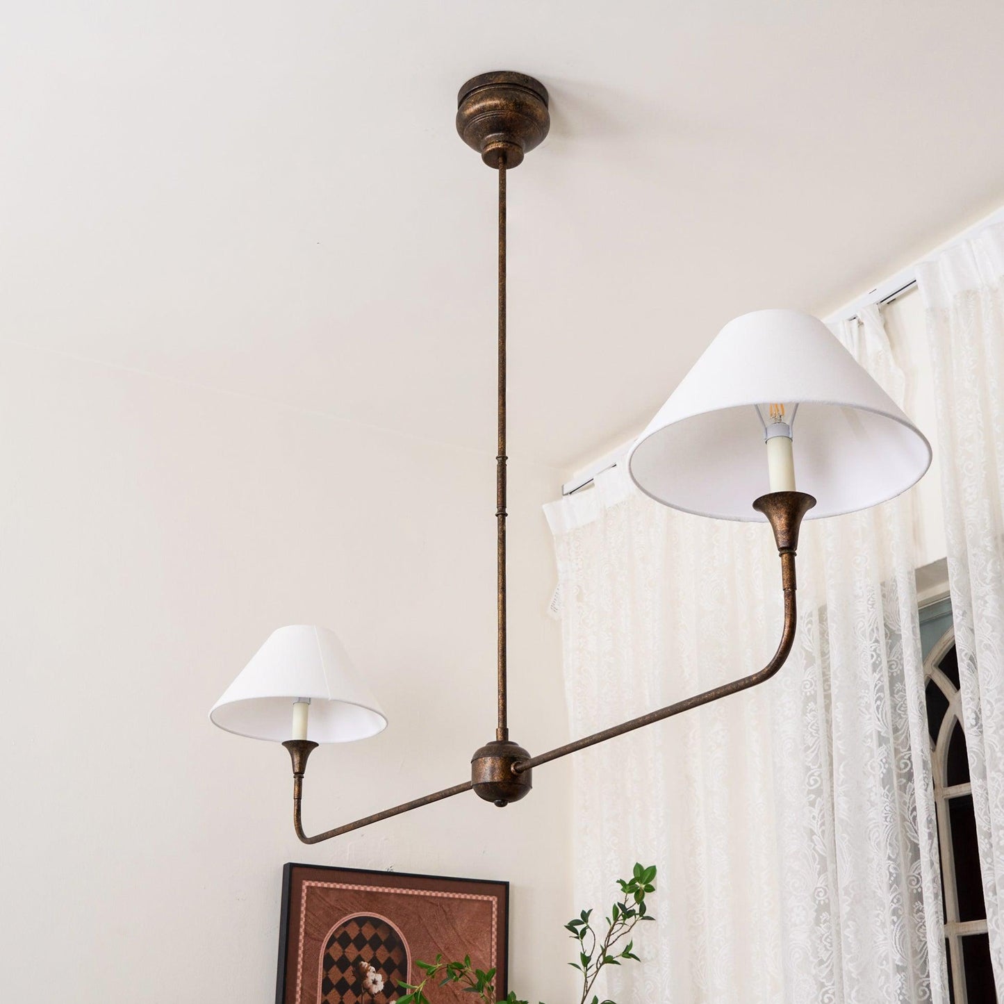 Vintage Brass Chandelier