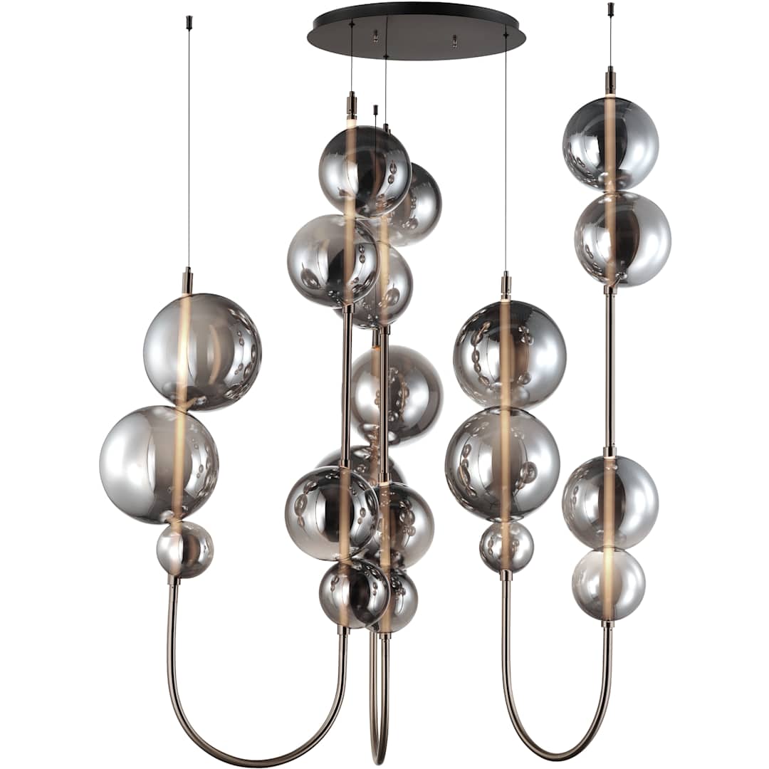 Dreamer 59" Wide LED Abstract Multi Light Pendant