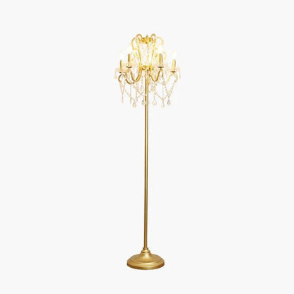 Vintage Crystal Floor Lamp