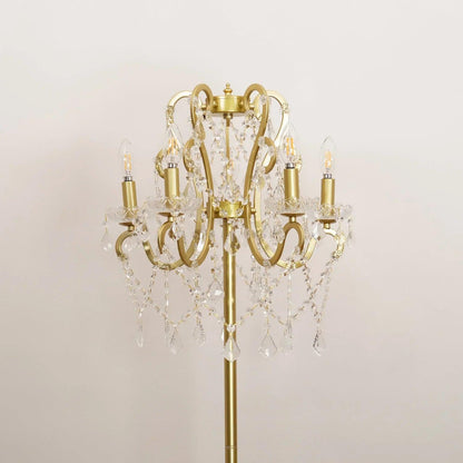 Vintage Crystal Floor Lamp