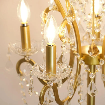 Vintage Crystal Floor Lamp