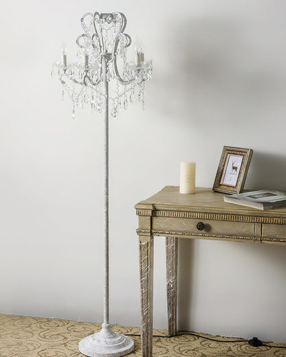 Vintage Crystal Floor Lamp
