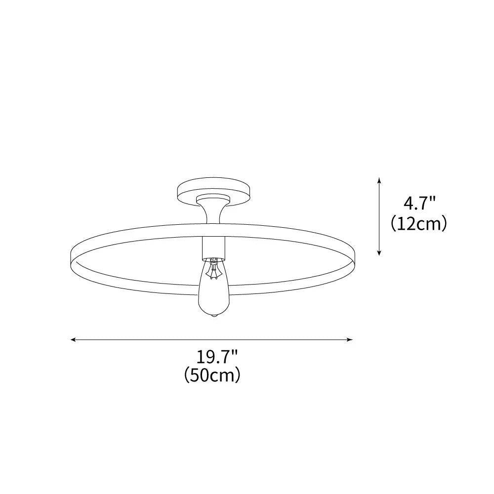 Modern Minimalist Iron Ceiling Light
