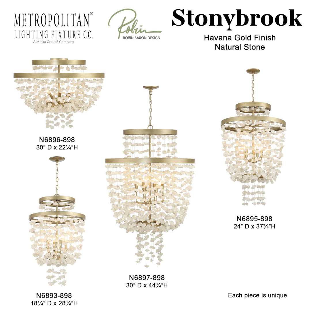 Stonybrook 8 Light 30" Wide Pendant