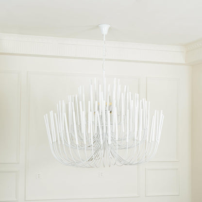 Modern White Black Chandelier