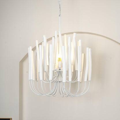 Modern White Black Chandelier