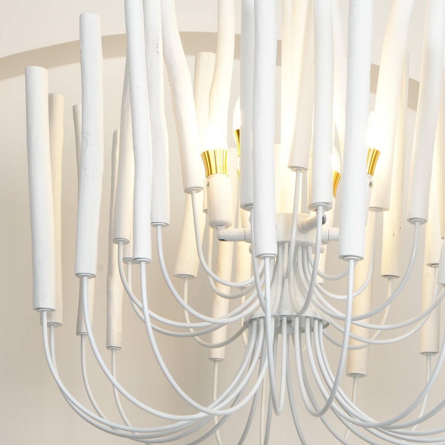 Modern White Black Chandelier