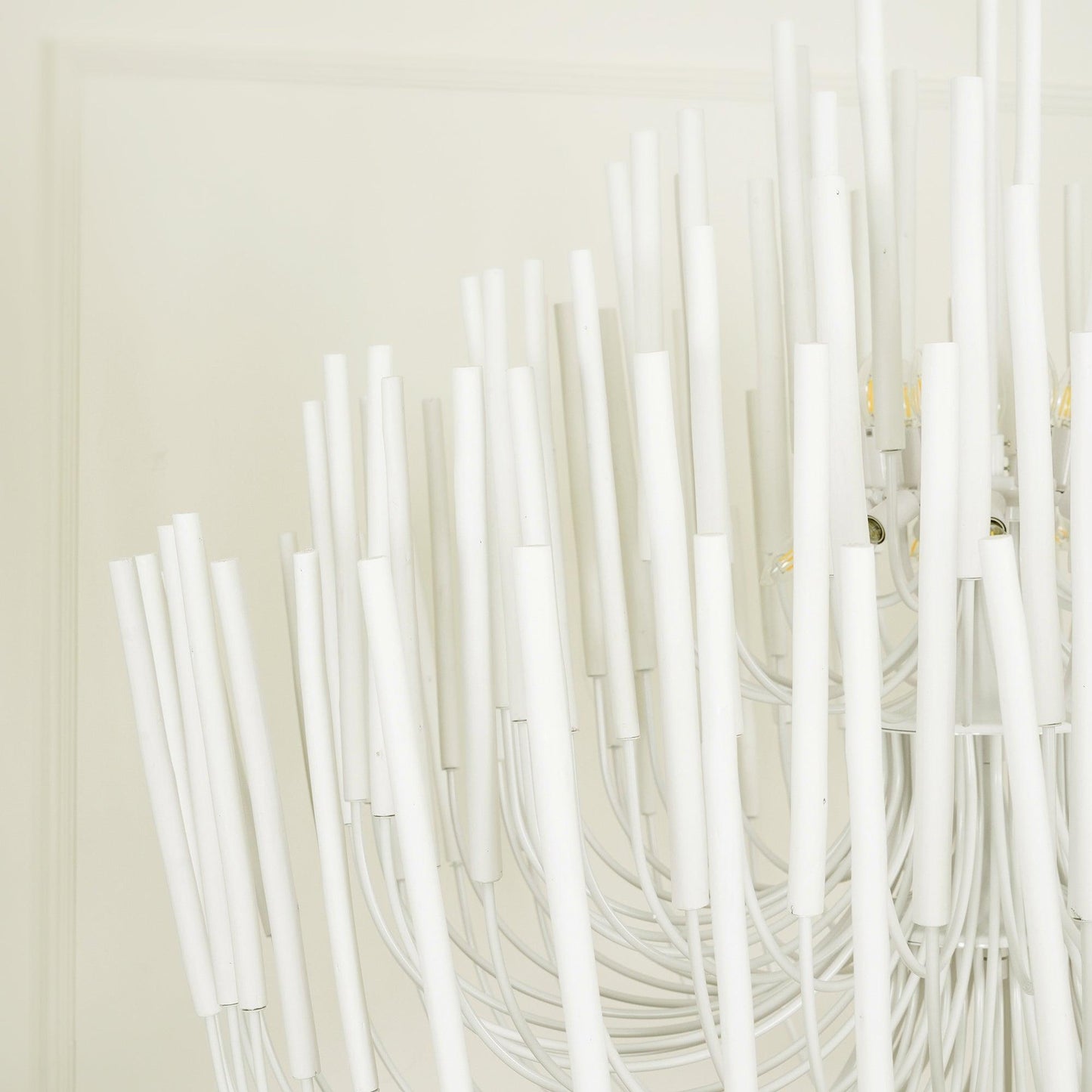 Modern White Black Chandelier