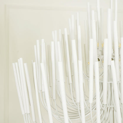 Modern White Black Chandelier