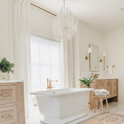 Modern White Black Chandelier