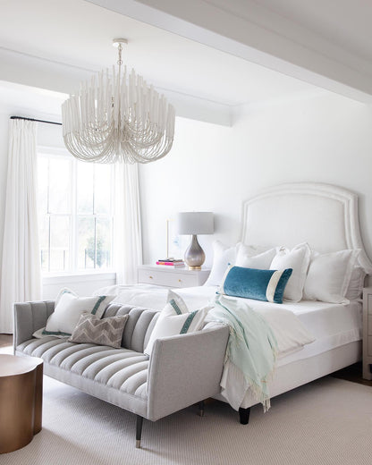 Modern White Black Chandelier