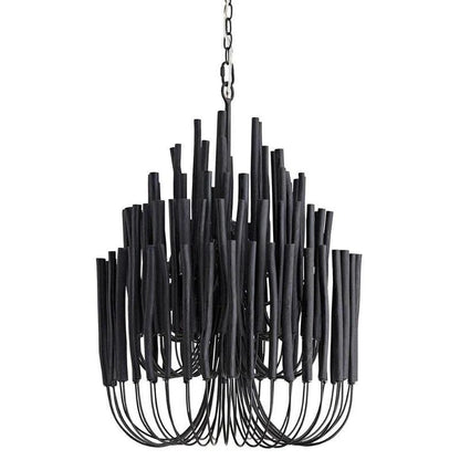 Modern White Black Chandelier