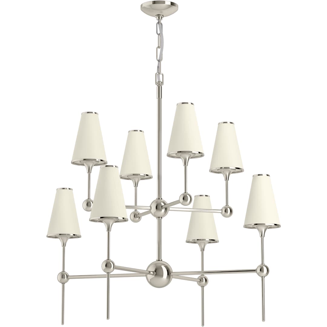 Parohn 8 Light Fabric Shade Chandelier