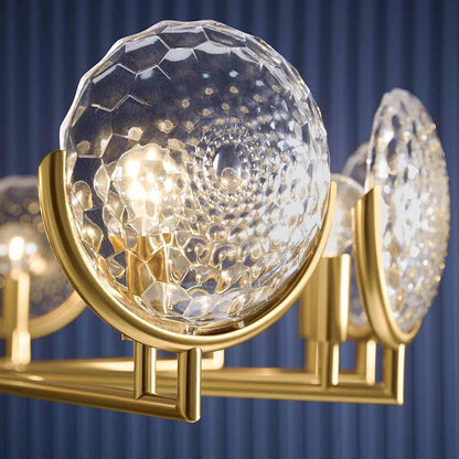 Arendela 30" Wide 10 Light Chandelier with Briolette Faceted Glass