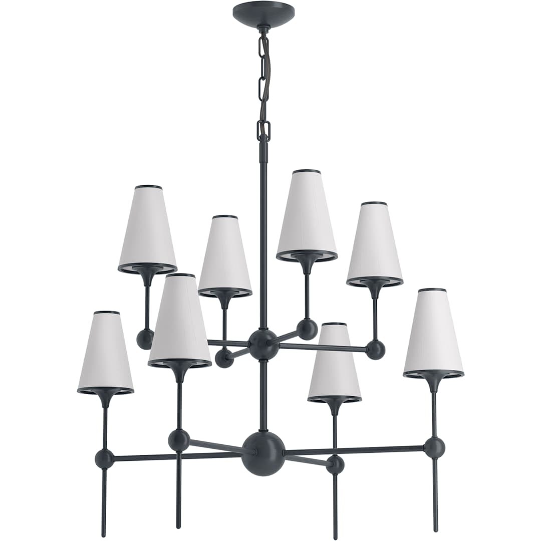 Parohn 8 Light Fabric Shade Chandelier