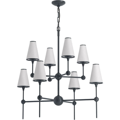 Parohn 8 Light Fabric Shade Chandelier