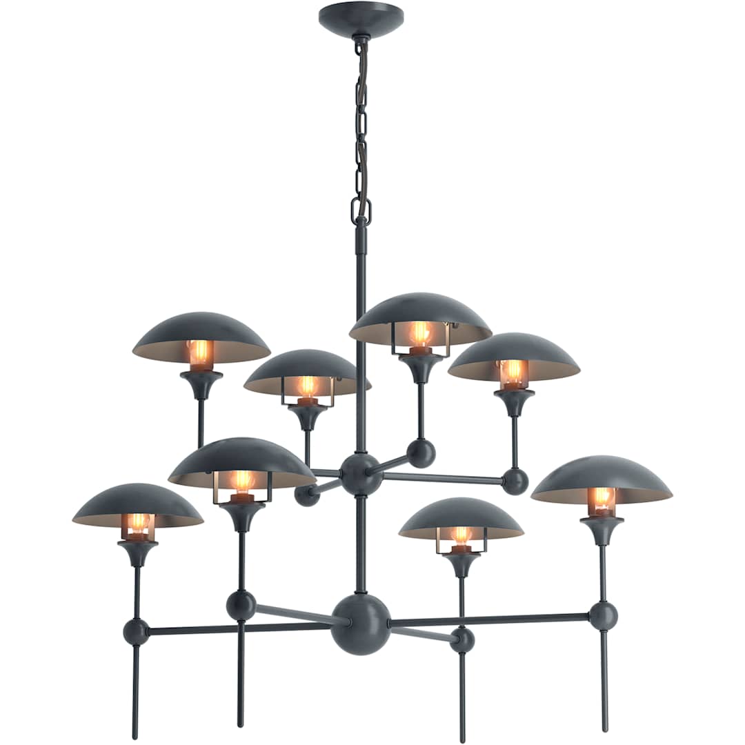Vorleigh 26" Wide 8 Light Adjustable Dome Chandelier
