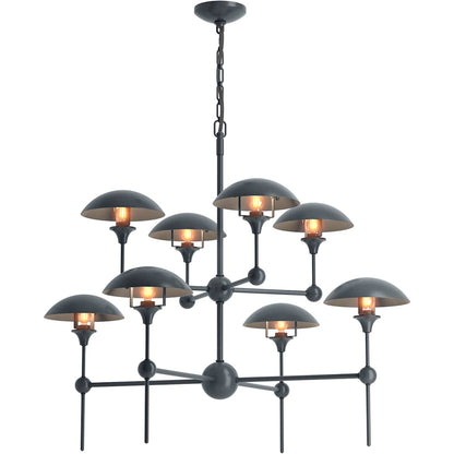 Vorleigh 26" Wide 8 Light Adjustable Dome Chandelier