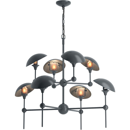Vorleigh 26" Wide 8 Light Adjustable Dome Chandelier