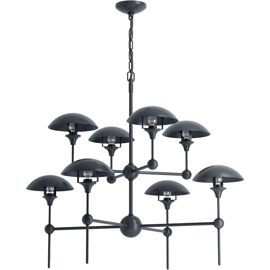Vorleigh 26" Wide 8 Light Adjustable Dome Chandelier