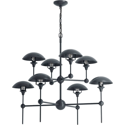 Vorleigh 26" Wide 8 Light Adjustable Dome Chandelier