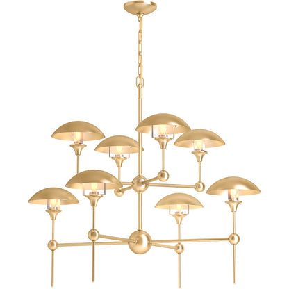 Vorleigh 26" Wide 8 Light Adjustable Dome Chandelier