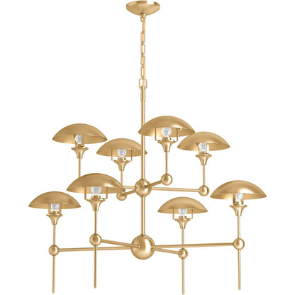 Vorleigh 26" Wide 8 Light Adjustable Dome Chandelier
