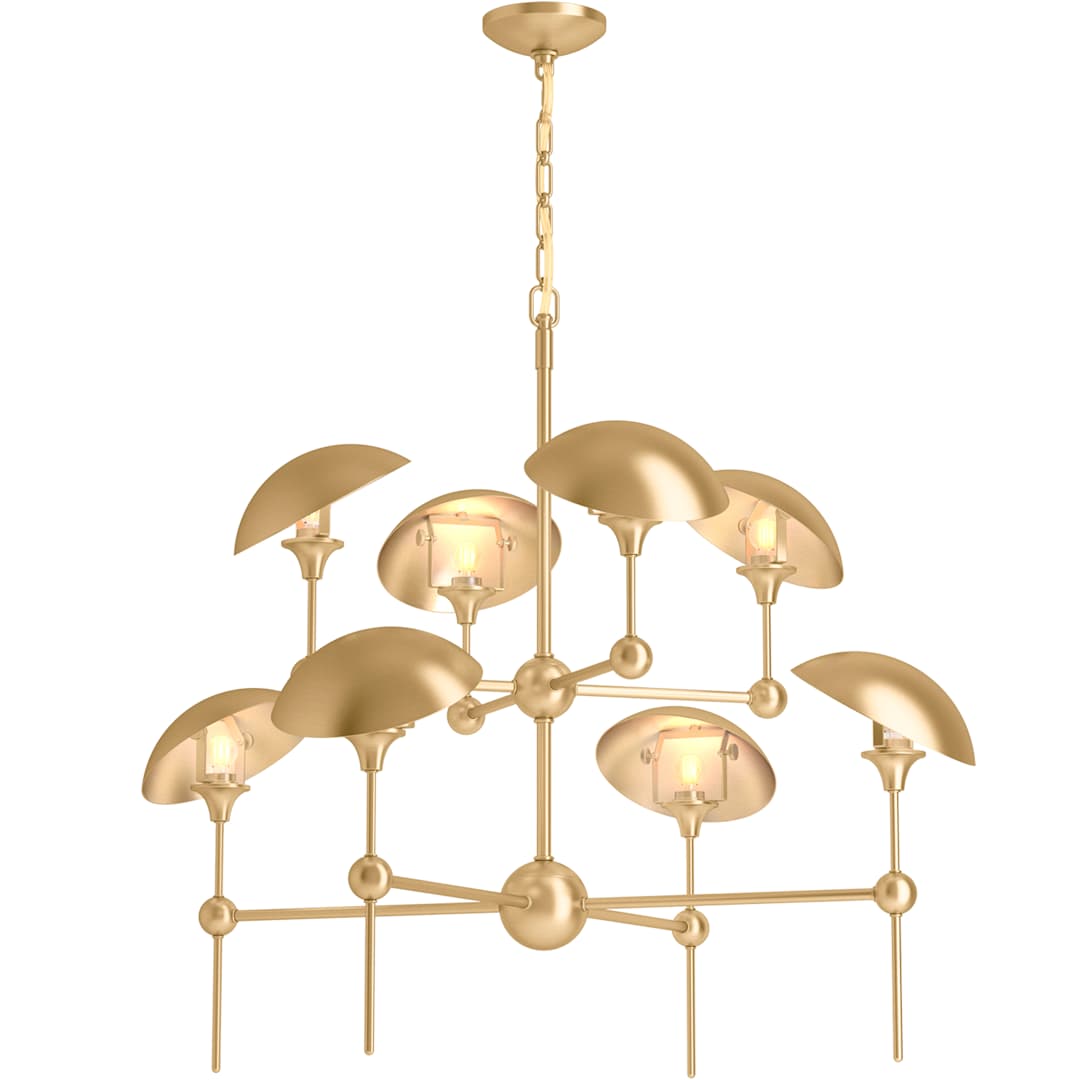 Vorleigh 26" Wide 8 Light Adjustable Dome Chandelier