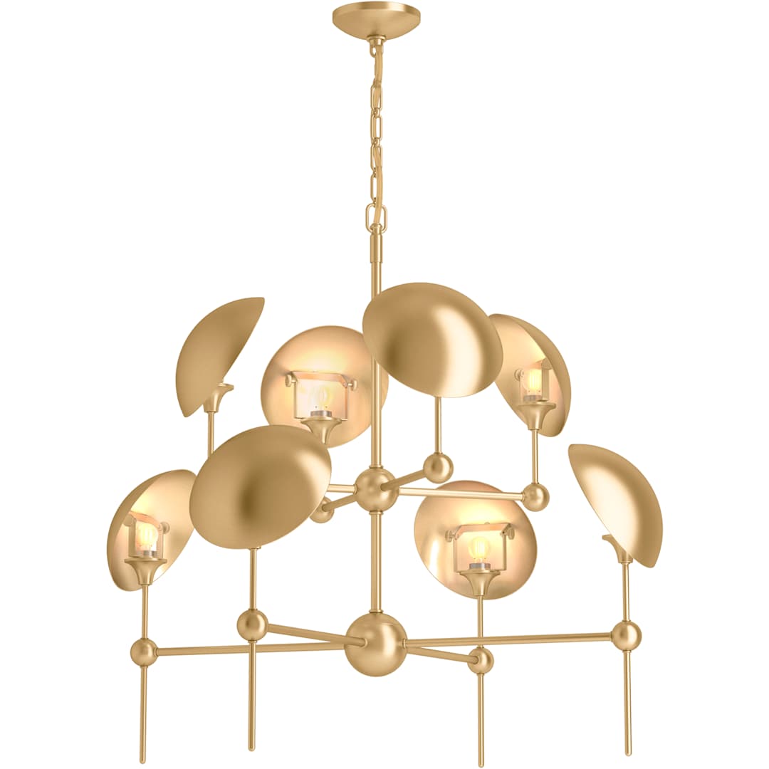 Vorleigh 26" Wide 8 Light Adjustable Dome Chandelier