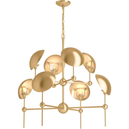 Vorleigh 26" Wide 8 Light Adjustable Dome Chandelier