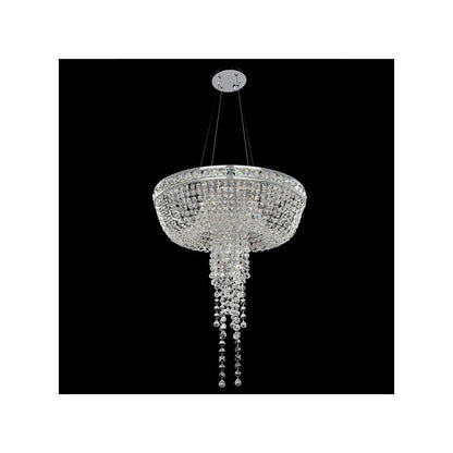 Cascata Single Light 24" Wide Crystal Chandelier