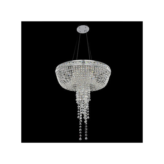 Cascata Single Light 24" Wide Crystal Chandelier