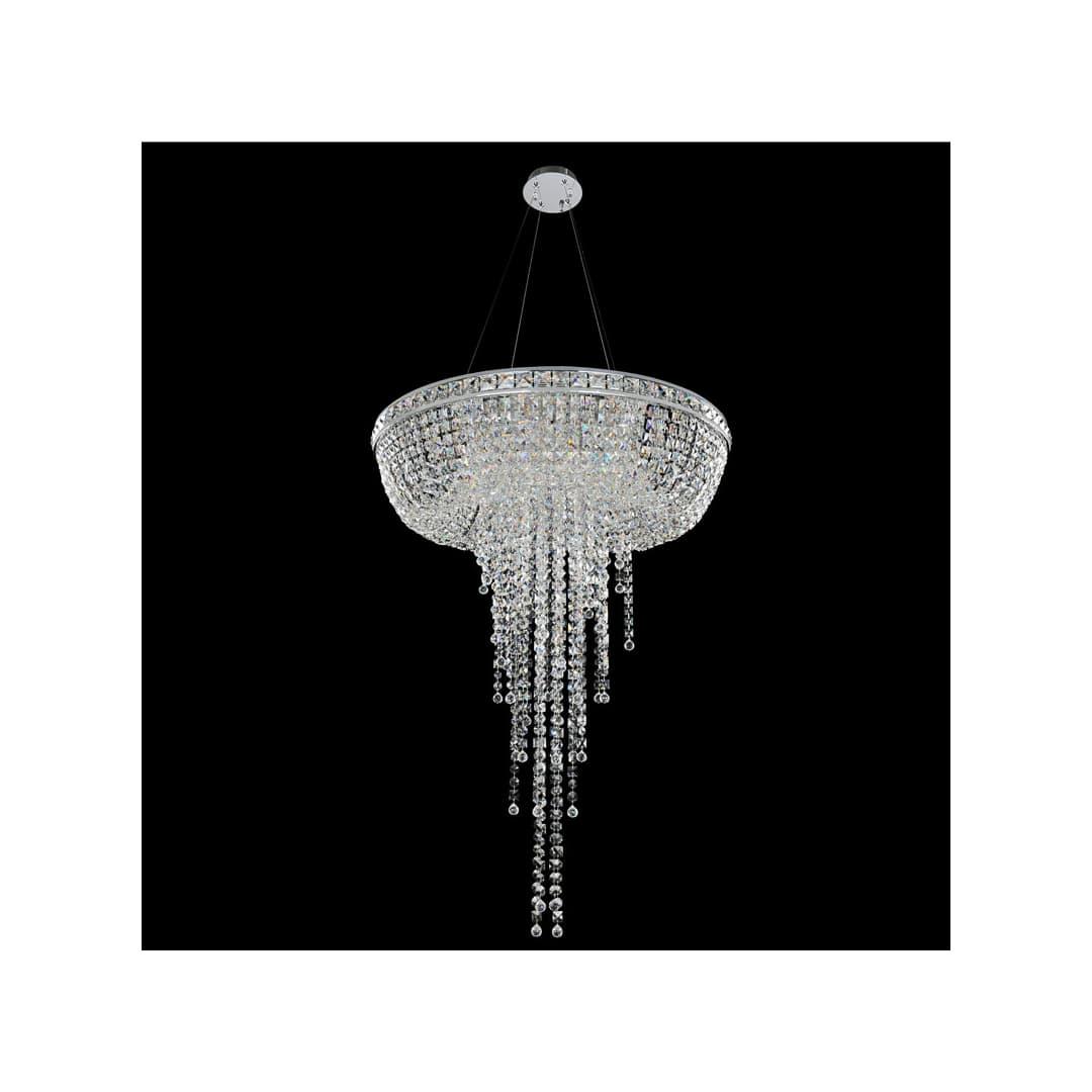 Cascata 3 Light 32" Wide Crystal Chandelier