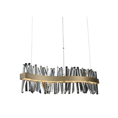 Glacier 42" Wide LED Linear Chandelier