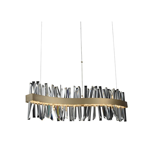 Glacier 42" Wide LED Linear Chandelier