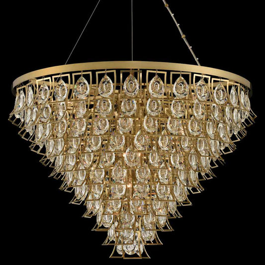 Carmella 36" Wide 11 Tier Waterfall Chandelier with Firenze Crystal