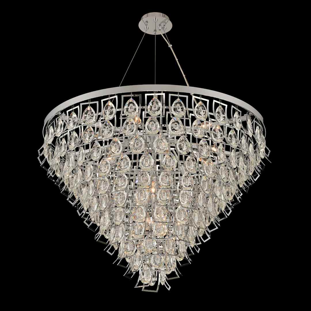 Carmella 36" Wide 11 Tier Waterfall Chandelier with Firenze Crystal