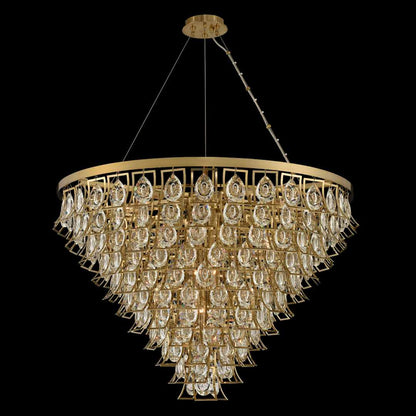 Carmella 36" Wide 11 Tier Waterfall Chandelier with Firenze Crystal