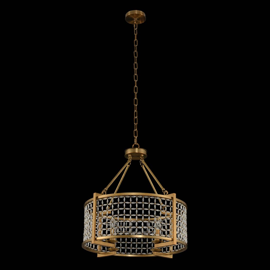 Verona 24" Wide Pendant with Firenze Crystal