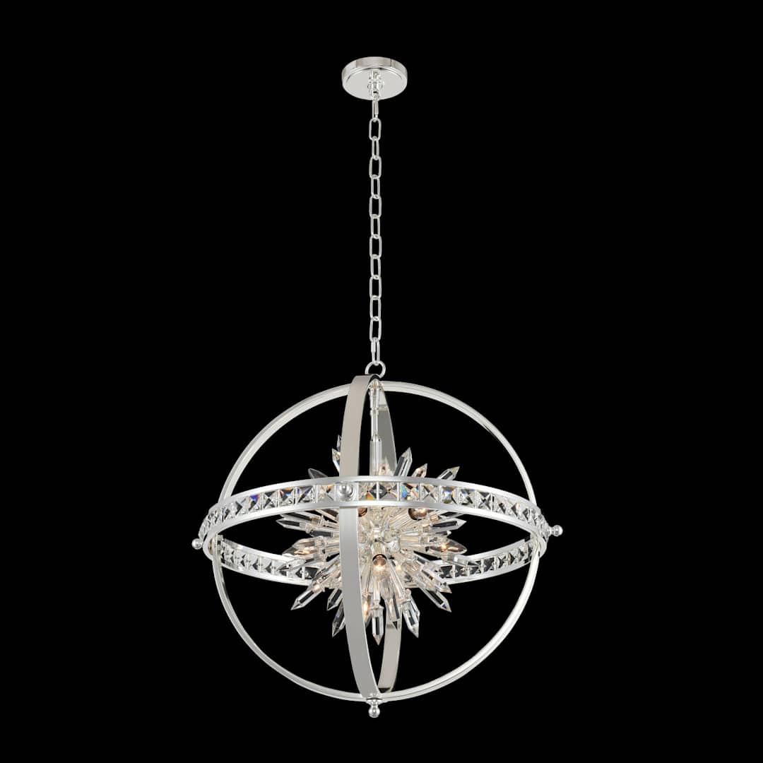 Angelo 26" Wide Pendant with Firenze Crystal
