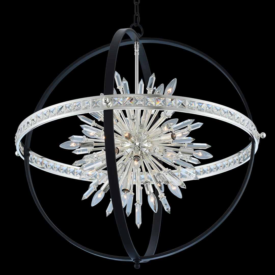 Angelo 36" Wide Sputnik Chandelier with Firenze Crystal