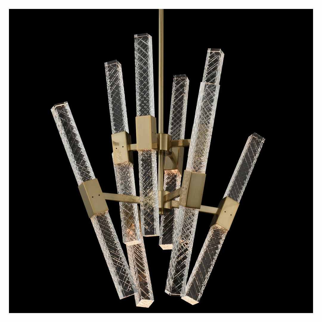 Apollo 16 Light 26" Wide LED Abstract Chandelier with Firenze Crystal