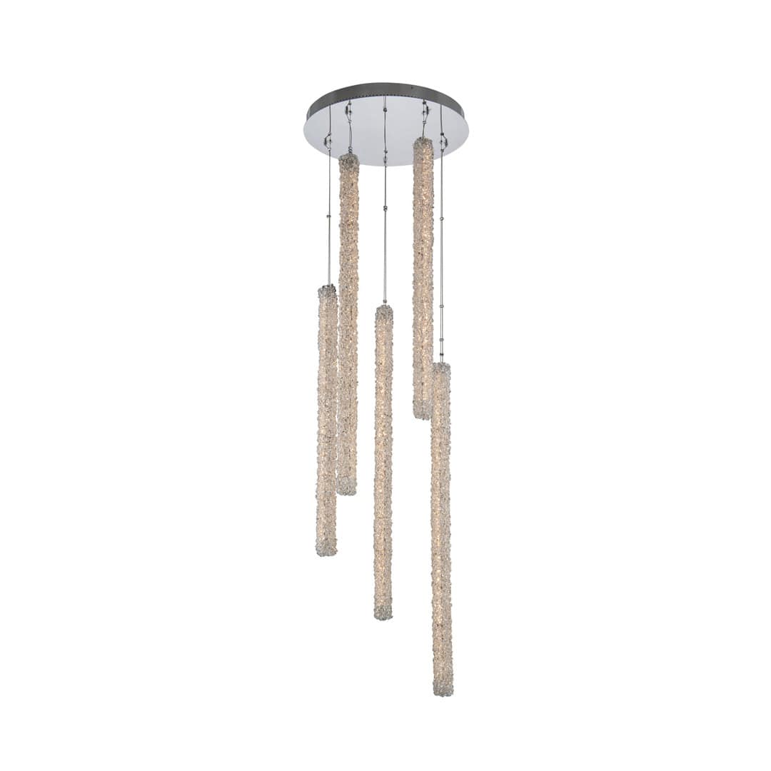 Lina 5 Light 24" Wide LED Crystal Multi Light Pendant