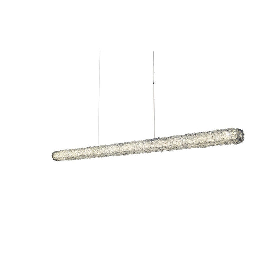 Lina 62" Wide LED Linear Chandelier with Firenze Crystal