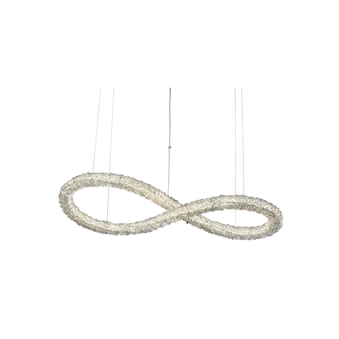 Lina 48" Wide LED Abstract Chandelier with Firenze Crystal